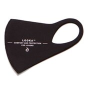 LOOKA デザインマスク LOVER BLACK Mサイズ 1枚入