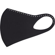 LOOKA デザインマスク LONGLOGO (WHITElogoBLACK) Lサイズ 1枚入