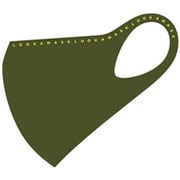 LOOKA デザインマスク LONGLOGO (LEMONlogoKAHKI) Sサイズ 1枚入