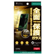 SB-A007-GASH/BK [Y！mobile Selection AQUOS sense4 basic 用 フレームカバーガラス クリア]