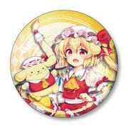 東方Project×サンリオキャラクターズ 76mm ホログラム缶バッジ フランドール・スカーレット×ポムポムプリン [キャラクターグッズ]