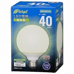 LED電球 40形相当 G形 E26 昼白色 LDG4N-G AG24