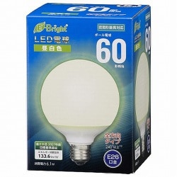 LED電球 60形相当 G形 E26 昼白色 LDG6N-G AG24