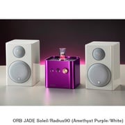 ヘッドフォンアンプ内蔵プリメインアンプ+コンパクト2wayモニタースピーカー コラボレーションシステム Amethyst Purple(JADE Soleil)×White(Radius90) JADE Soleil/Radius90 (Am/Wh)
