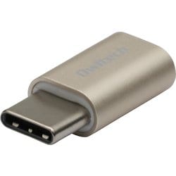 OWL-ADCMFM-CG [microUSBをUSB Type-Cに変換できるメタリックカラーの変換アダプター シャンパンゴールド]