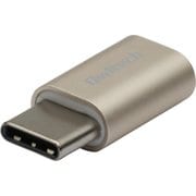 OWL-ADCMFM-CG [microUSBをUSB Type-Cに変換できるメタリックカラーの変換アダプター シャンパンゴールド]