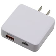 PD対応薄型 AC充電器 TypeC&A BAC1CUPD18FW