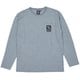 SLMN LS POCKET T-SHIRTS L41037300 GREY Sサイズ [アウトドア カットソー メンズ]