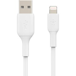 BOOST↑CHARGE USB-A to Lightning PVCケーブル 3m ホワイト CAA001BT3MWH