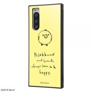 IQ-SXXP5K3TB/KT03 [Xperia 5 用 KAKU ハイブリッド 耐衝撃ケース リラックマ 手書き風_3]
