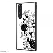 IQ-SXXP1M2K3TB/RM12 [Xperia 1 II 用 KAKU ハイブリッド 耐衝撃ケース リラックマ フラワー_1]