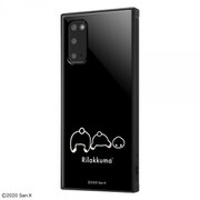Galaxy S20 5G 用 KAKU ハイブリッド 耐衝撃ケース リラックマ bumbumbum IQ-SXGS205K3TB/RM13