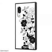 IQ-SXAQSE3K3TB/RM01 [AQUOS sense3 / AQUOS 3 lite 用 KAKU ハイブリッド 耐衝撃ケース リラックマ フラワー_1]