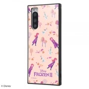 IQ-DXP5K3TB/FR006 [Xperia 5 用 KAKU ハイブリッド 耐衝撃ケース ディズニー アナと雪の女王2 総柄 02 アナ&オラフ ピンク]