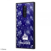 IQ-DXP1K3B/FR007 [Xperia 1 用 KAKU トリプルハイブリッド 耐衝撃ケース ディズニー アナと雪の女王2 総柄 03 エレメント/ロゴ]