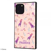 IQ-DP23K3TB/FR006 [iPhone 11 Pro 用 KAKU ハイブリッド 耐衝撃ケース ディズニー アナと雪の女王2 総柄 02 アナ&オラフ ピンク]