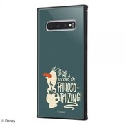 Galaxy S10 用 KAKU トリプルハイブリッド 耐衝撃ケース ディズニー アナと雪の女王2 オラフ IQ-DGS10K3B/FR016