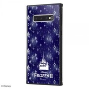 Galaxy S10 用 KAKU トリプルハイブリッド 耐衝撃ケース ディズニー アナと雪の女王2 総柄 03 エレメント/ロゴ IQ-DGS10K3B/FR014