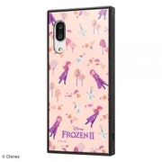 IQ-DAQSE3K3TB/FR006 [AQUOS sense3 lite / AQUOS sense3 basic / AQUOS sense3 / Android One S7 用 KAKU ハイブリッド 耐衝撃ケース ディズニー アナと雪の女王2 総柄 02 アナ&オラフ ピンク]