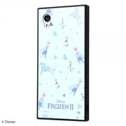 IQ-DAQSE2K3B/FR002 [AQUOS sense2 / Android One S5 用 KAKU トリプルハイブリッド 耐衝撃ケース ディズニー アナと雪の女王2 総柄 01 エルサ&オラフ ブルー]