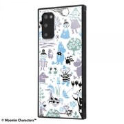 Galaxy S20 5G 用 KAKU ハイブリッド 耐衝撃ケース ムーミン パターン 2 IQ-AGS205K3TB/MT014