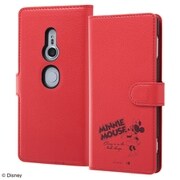 Xperia XZ2 用 手帳型ケース マグネット ディズニー ミニーマウス IJ-RDXZ2ELC3R/MN021