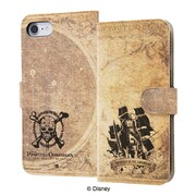 IJ-DP7MLC/POC005 [iPhone 8 / iPhone 7 用 手帳型ケース マグネット ディズニー パイレーツ・オブ・カリビアン 最後の海賊]