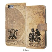 IJ-DP6MLC/POC005 [iPhone 6s / iPhone 6 用 手帳型ケース マグネット ディズニー パイレーツ・オブ・カリビアン 最後の海賊]
