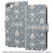 IJ-DP5MLC/PO023 [iPhone SE（第1世代） /iPhone 5s /iPhone 5 用 手帳型ケース マグネット ディズニー くまのプーさん23]