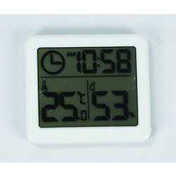 測HAKARI デジタル温湿度計（ホワイト） D-6559