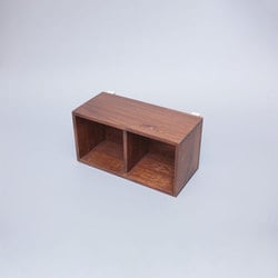 すのこに掛けられる家具 箱2マス ダークブラウン KB-2DB