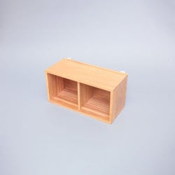 すのこに掛けられる家具 箱2マス ナチュラル KB-2N