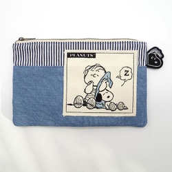 ヨドバシ Com ナカジマコーポレーション Nakajima Corporation Peanuts フラットポーチ スヌーピー ライナス キャラクターグッズ 通販 全品無料配達