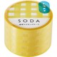 透明マスキングテープ SODA（ソーダ） 幅30mm×長さ5m チェック CMT30-001