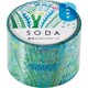 透明マスキングテープ SODA（ソーダ） 幅30mm×長さ5m ガーデン CMT30-005