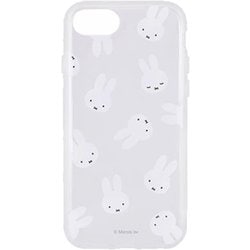 MF-127CL [iPhone SE（第2世代）/8/7/6s/6 4.7インチ用 IIIIfit（イーフィット） クリアケース ミッフィー フェイス/総柄]