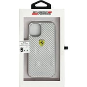 iPhone 12 mini 用 フェラーリ 公式ライセンス リアルカーボン 背面ケース FERCAHCP12SSI