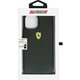 iPhone 12 Pro Max 用 フェラーリ 公式ライセンス リアルカーボン 背面ケース FERCAHCP12LBK
