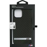 iPhone 12 Pro Max 用 BMW 公式ライセンス リアルカーボン 背面ケース ブラック BMHCP12LASCFBK