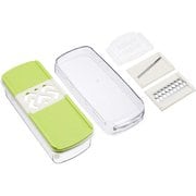 カセット式野菜調理器 スライサー コンパクト 安全ガード付き
