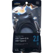 Type A to Type C ケーブル 3.0A 2m ブラック R20CAAC3A01BK