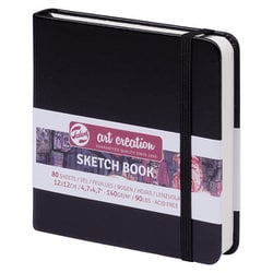 アートクリエーション スケッチブック ブラック 12×12cm T9314-004M