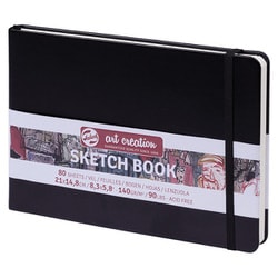 アートクリエーション スケッチブック ブラック 21×15cm T9314-005M