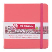 アートクリエーション スケッチブック コーラルレッド 12×12cm T9314-314M