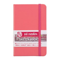 アートクリエーション スケッチブック コーラルレッド 9×14cm T9314-311M