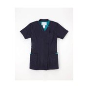 女子スクラブ ネイビー+ターコイズ RF-5122(M)