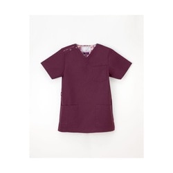 男女兼用スクラブ SS ボルドー LBL-4372