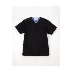 男女兼用スクラブ SS ブラック LBL-4372