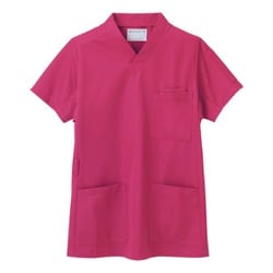 スクラブ（男女兼用） M バーガンディ 72-624