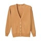 抗ピル長袖カーディガン M キャメル D-1001